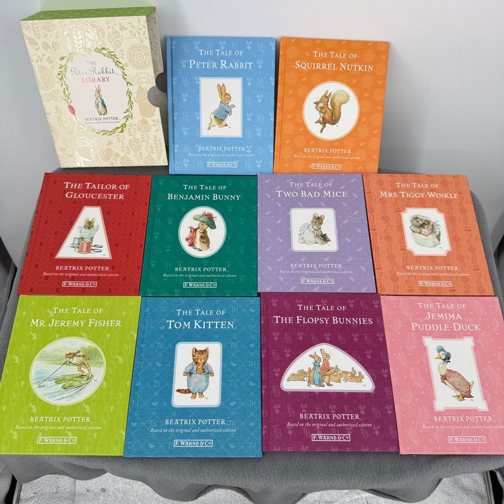 Beatrix Potter The Peter Rabbit Library 10 Book Box Set F. Warne & Co 2013